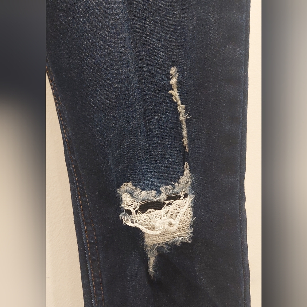 Celebrity Pink Midnight Blue Distressed Skinny Jeans - Picture 3 of 10